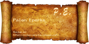 Palen Eperke névjegykártya
